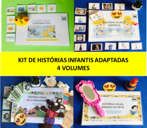 KIT HISTÓRIAS INFANTIS ADAPTADAS (4 VOLUMES)